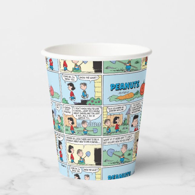 Planting A Vegetable Garden Paper Cups (Front)