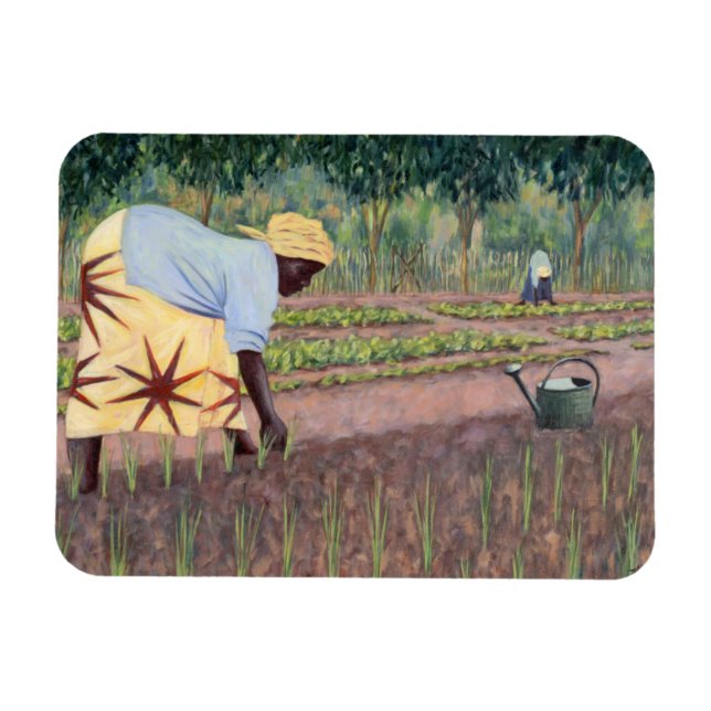 Planting Onions 2005 Magnet (Horizontal)