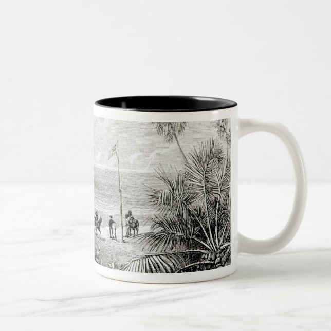Planting the Flag Two-Tone Coffee Mug (Right)