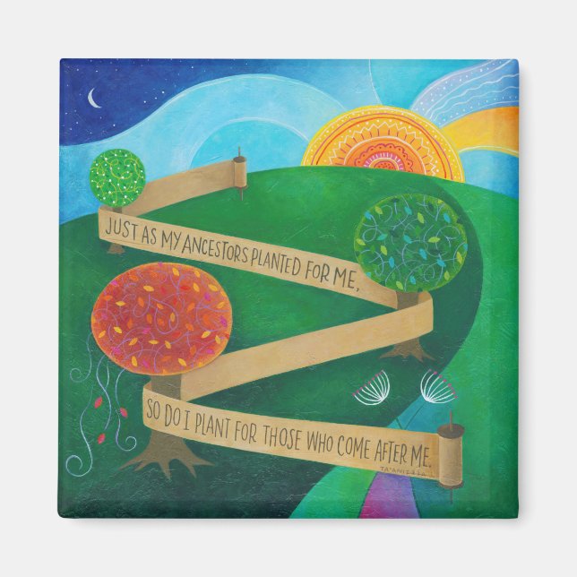 Planting Torah Magnet (Front)