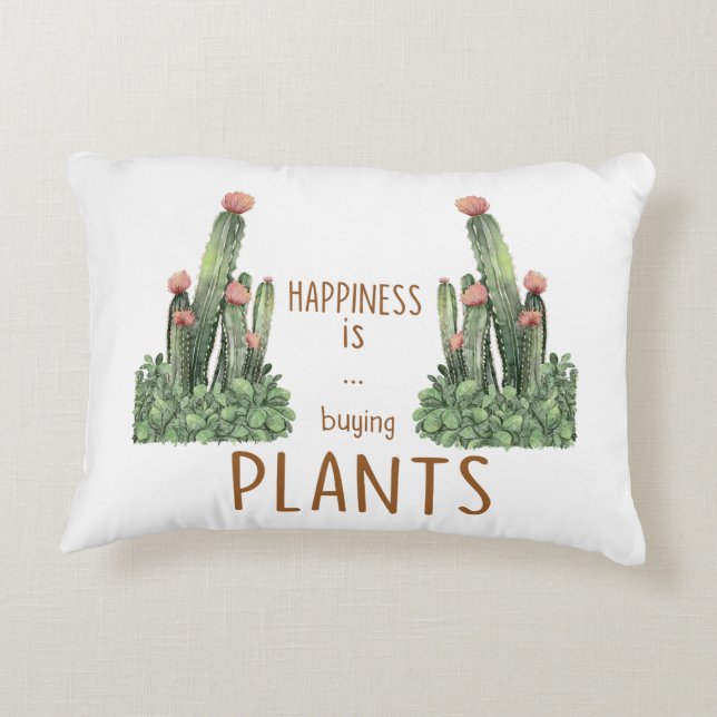 Plants and Flowers Decorative Cushion (Back)