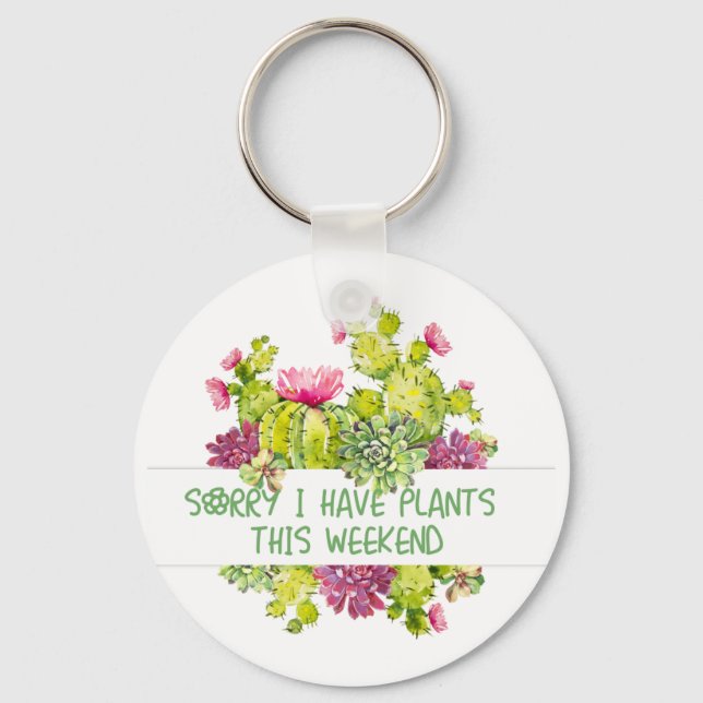 Plants and Flowers Key Ring (Front)