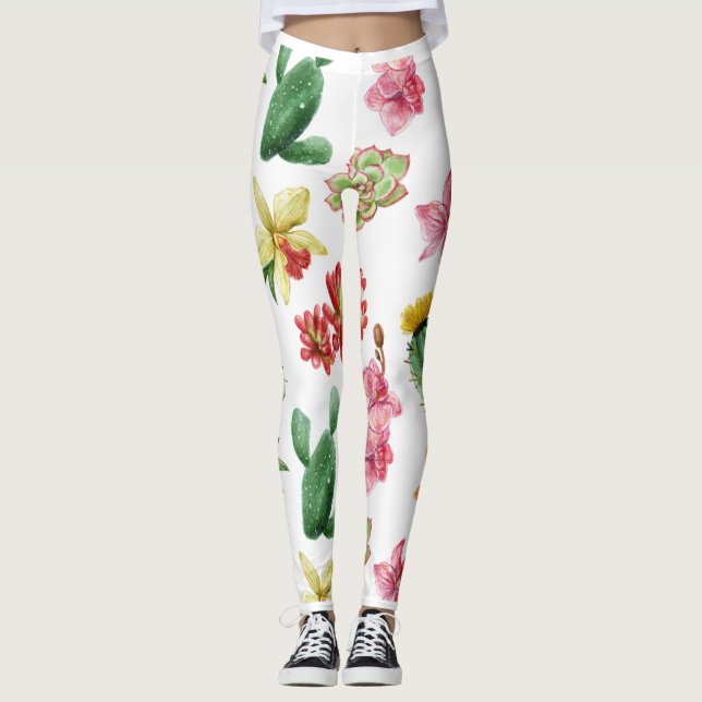 Plants and Flowers Leggings (Front)