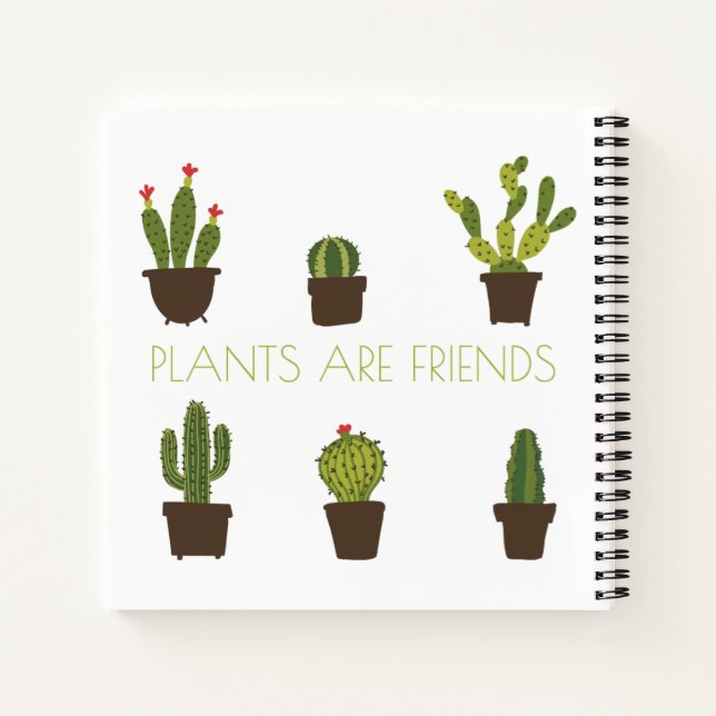 Plants are friends notebook (Back)