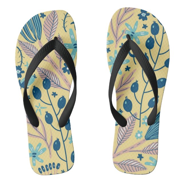 Plants Art  Thongs (Footbed)