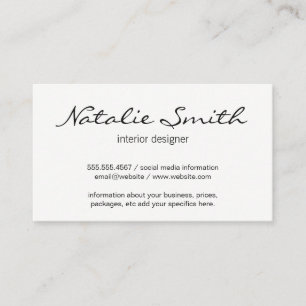 Plants Business Card