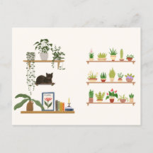 Plants, Cats And Books - Bookish Cat Aesthetic 