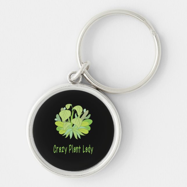 Plants - Crazy Plant Lady Key Ring (Front)