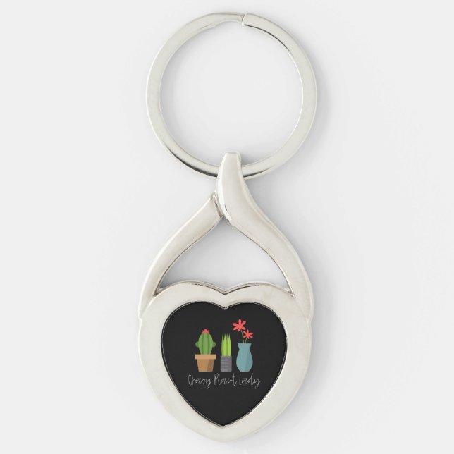 Plants - Crazy Plant Lady Key Ring (Front)