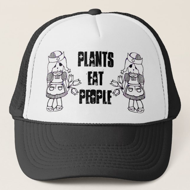 Plants Eat People Trucker Hat (Front)
