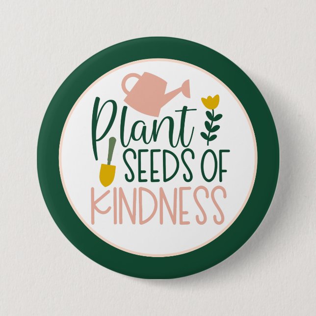 Plants Garden Nature Button (Front)