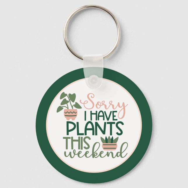 Plants Garden Nature Keychain (Front)