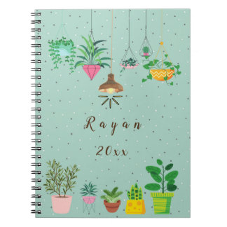 plants Large (8.5" x 11") planner Notebook