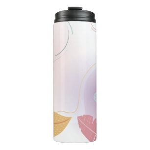 Plants leaves wallpaper background thermal tumbler