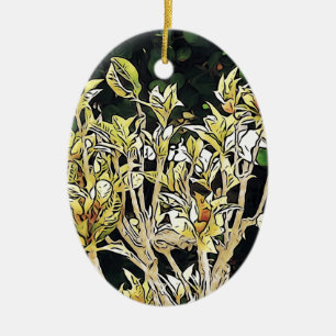 Plants of Cuba Ceramic Ornament