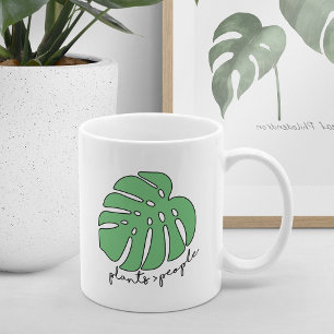 Plants Over People   Funny Plant Lovers Coffee Mug