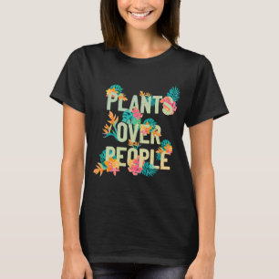 Plants Over People Monstera Colourful Floral T-Shirt