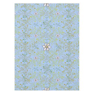 Plants pattern 10bx4 Lblue BG Tablecloth