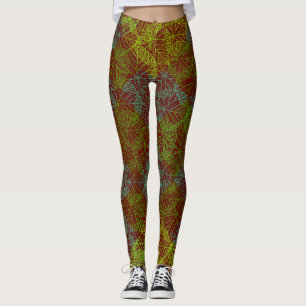 Plants pattern.11b Dred BG Leggings