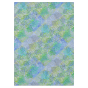 Plants pattern A02.b Leaves LBlue BG Tablecloth