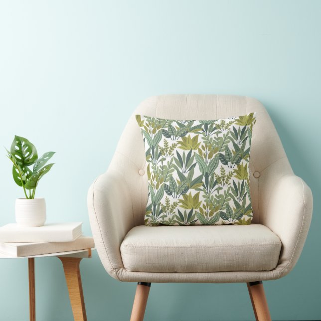 Plants pattern cushion (Chair)