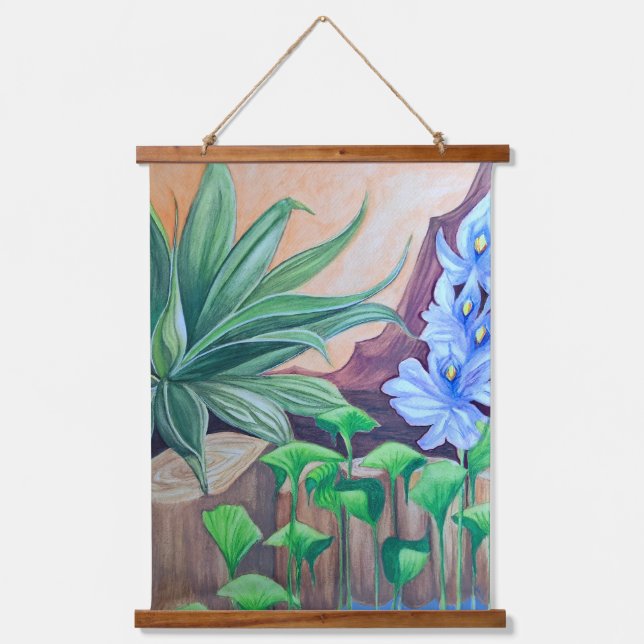 Plants Pond Party  Hanging Tapestry (Front)