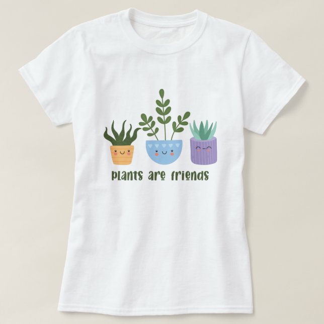 Plants Succulents Garden T-Shirt (Design Front)