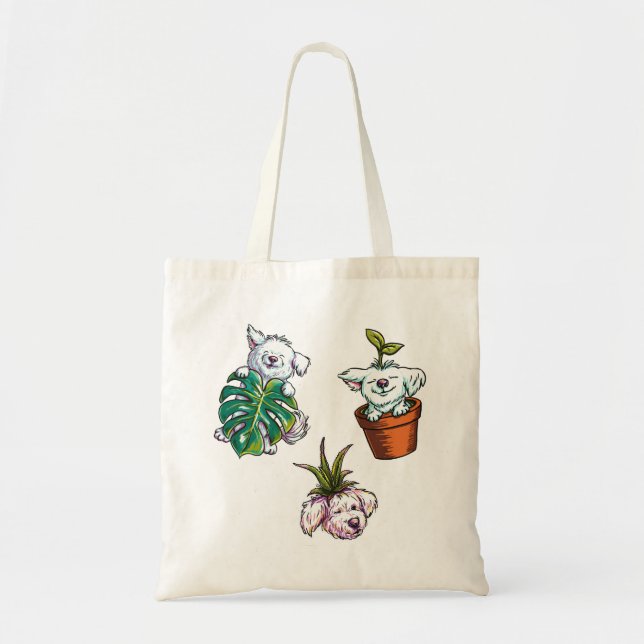 Planty Pups: Jack Tote Bag (Front)