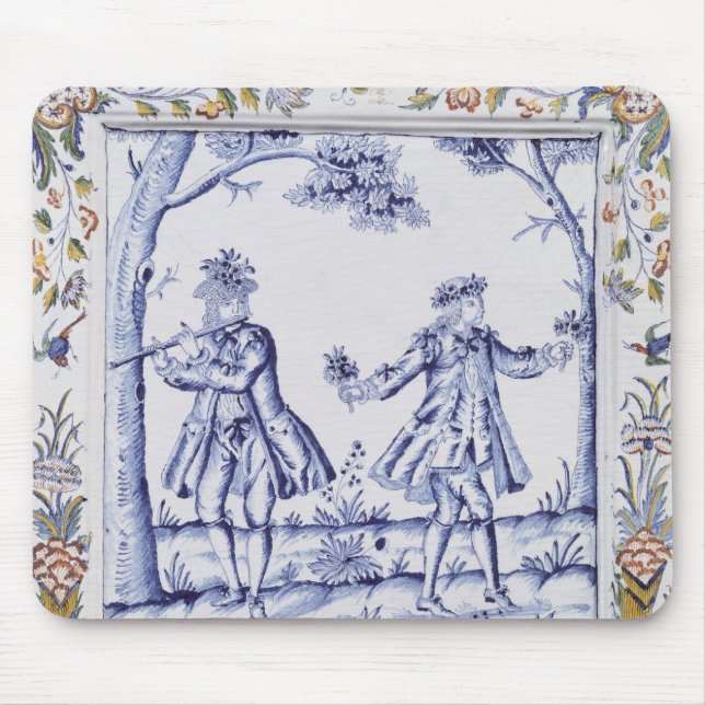 Plaque depicting a scene from 'The Magic Flute' Mouse Pad (Front)