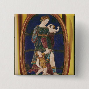 Plaque depicting Charity, Limousin, 1559 15 Cm Square Badge