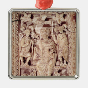 Plaque depicting King David enthroned Metal Ornament