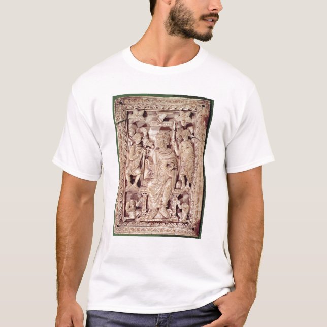 Plaque depicting King David enthroned T-Shirt (Front)