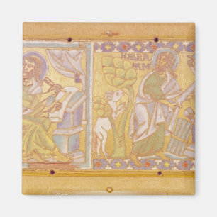 Plaque depicting St. Mark Magnet