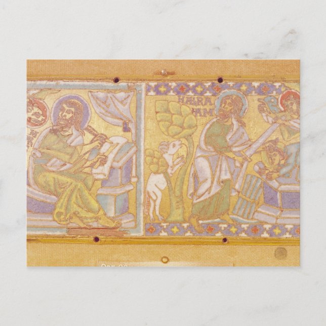 Plaque depicting St. Mark Postcard (Front)