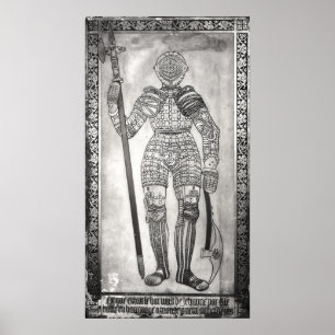 Plaque depicting the armour of Joan of Arc Poster