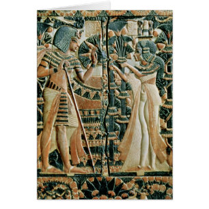 Plaque from the lid of coffer showing