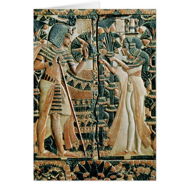 Plaque from the lid of coffer showing (Front)