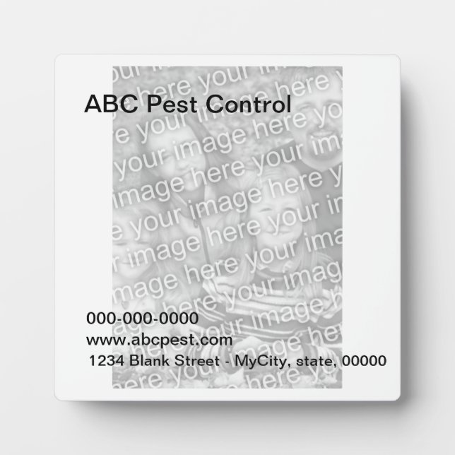 Plaque - Template (Front)