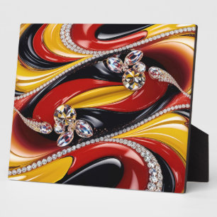 Plaque with Belgian Colours Modern Design