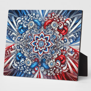 Plaque with French Colours Modern Design