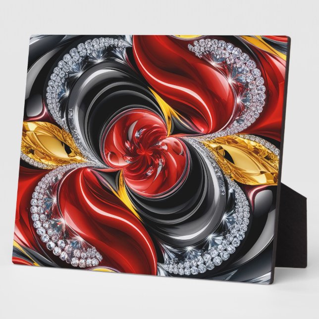 Plaque with German Colours Modern Design (Side)