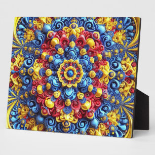 Plaque with Romanian Colours Modern Design