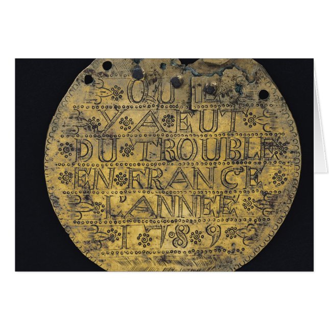 Plaque with the phrase (Front Horizontal)