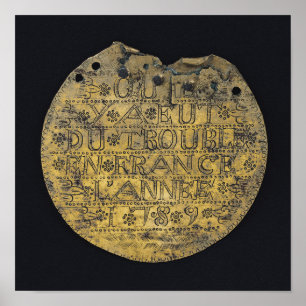 Plaque with the phrase poster