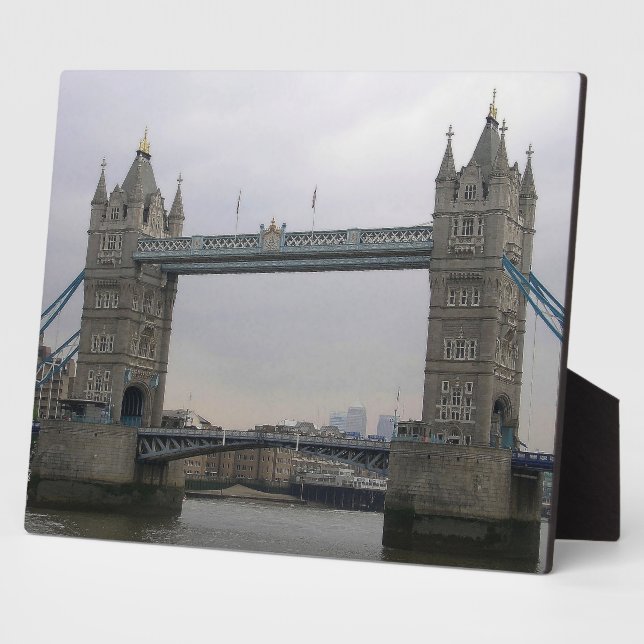 Plaque with Tower Bridge over the Thames River (Side)