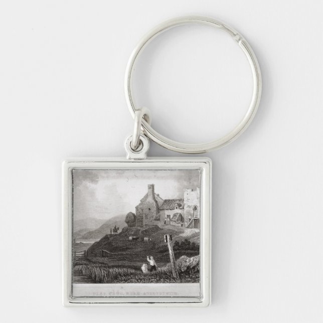Plas Crug, near Aberystwyth, Cardiganshire (etchin Key Ring (Front)