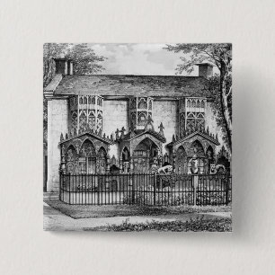 Plas Newyyd, near Llangollen, Wales, the seat of L 15 Cm Square Badge