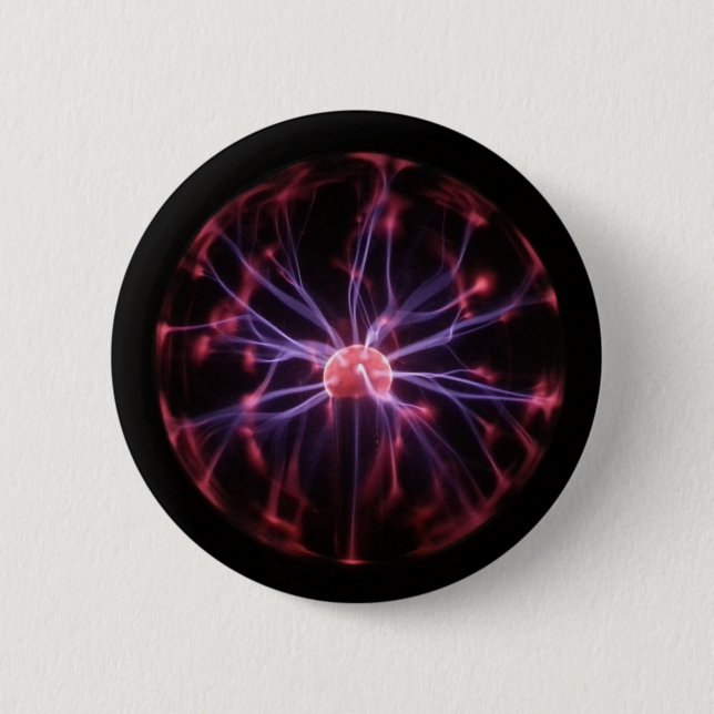 Plasma Ball 6 Cm Round Badge (Front)