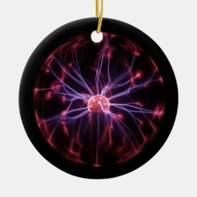 Plasma Ball Ceramic Tree Decoration (Front)