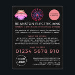 Plasma Ball, Electrician Advertising Flyer<br><div class="desc">Plasma Ball,  Electrician Advertising Flyers By The Business Card Store.</div>